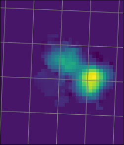 WALLABY HI image of a gas-rich galaxy with low optical luminosity
